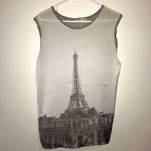 Sheer front forever 21 tank top